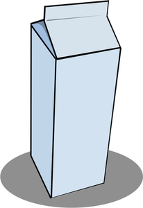 Milk carton vector image